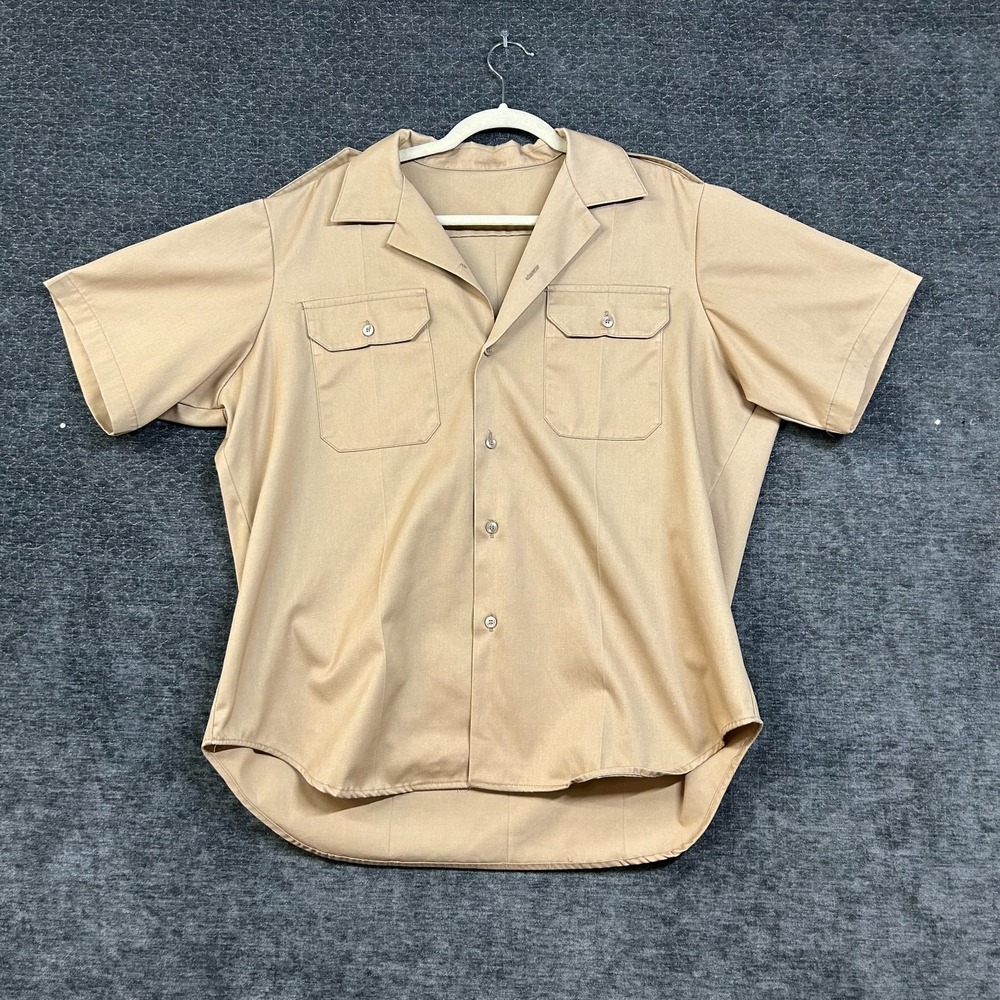 Vintage I'm Not Deaf I'm Just Ignoring You Safari Work Shirt Men's Khaki - Large